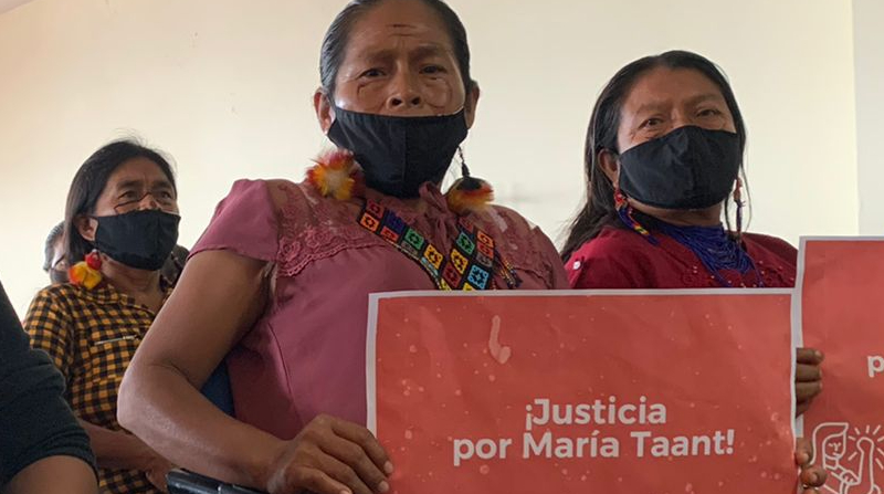 Red de Mujeres Amazónicas piden a la Fiscalía una investigación eficaz para esclarecer la muerte de la líder indígena María Taant. Foto: Cortesía