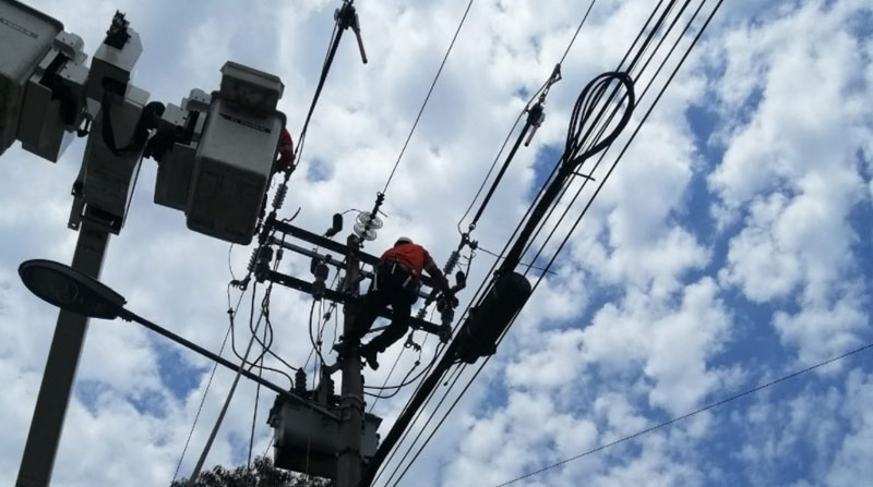 La Empresa Eléctrica Quito informó que trabajadores de la entidad recorrieron la red para determinar el daño y dar soporte. Foto: Twitter EEQ
