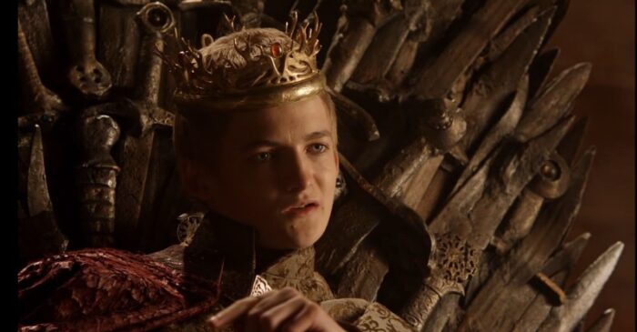 El Rey Joffrey de la serie 'Game of Thrones' fue interpretado por Jack Gleeson. Foto: Captura