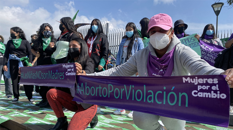 Lasso justificó el martes 22 de marzo de 2022 su veto parcial al proyecto de ley que regula el aborto por violación. Foto: Patricio Terán / EL COMERCIO