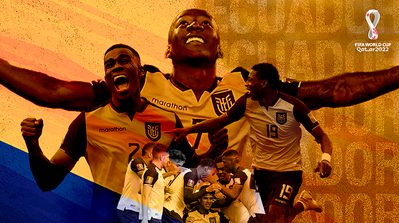 Afiche de felicitaciones de Liga de Quito por la clasificación de Ecuador al Mundial. Foto: Twitter @LDU_Oficial