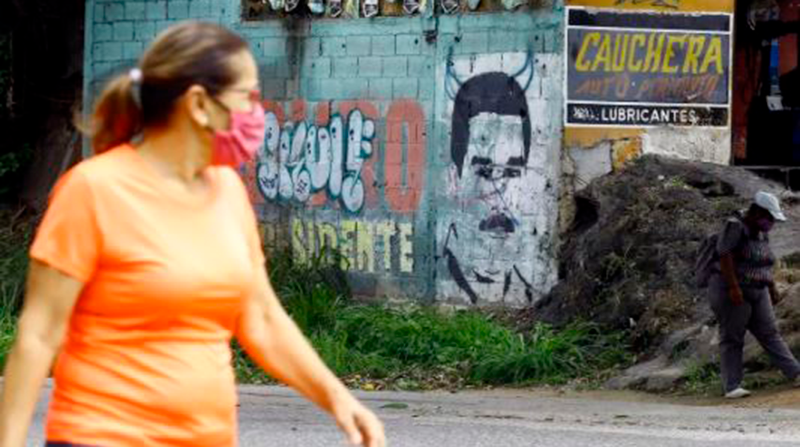 Mural de Nicolás Maduro en Naguanagua, Carabobo, Venezuela. Foto: Europa Press