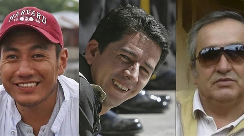 En abril del 2018 se confirmó el asesinato de Javier Ortega, Paúl Rivas y Efraín Segarra, equipo periodístico de El Comercio. Foto: Archivo / El Comercio