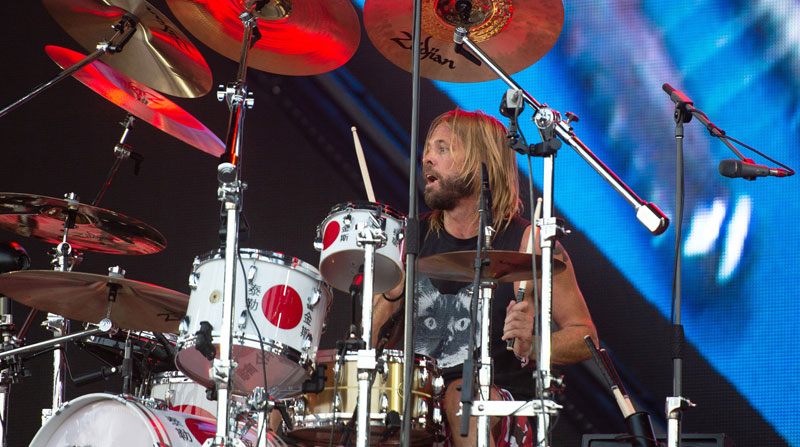 El baterista Taylor Hawkins, de la banda Foo Fighters, falleció en Bogotá, en donde su grupo debía presentarse en un festival. Foto: EFE