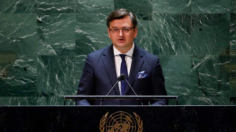 El ministro de Exteriores de Ucrania, Dmytro Kuleba. Foto: EFE / Jason Szenes