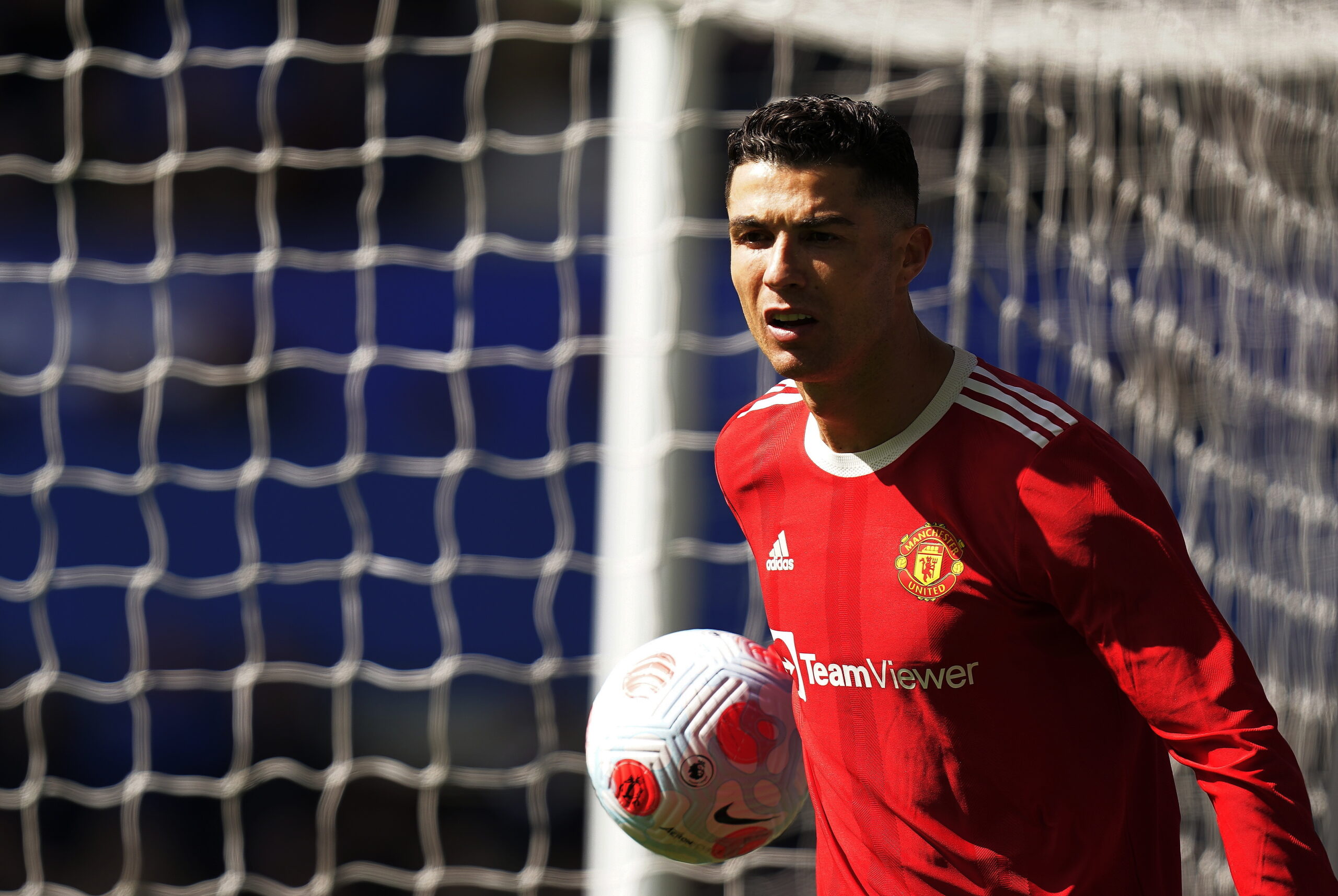 Cristiano Ronaldo durante un partido del Manchester United. Foto: EFE
