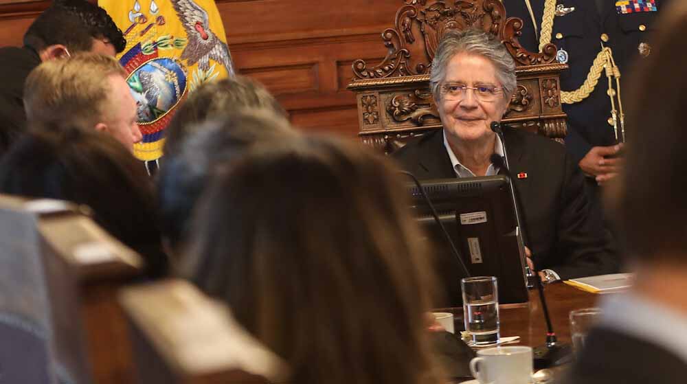 El Primer Mandatario dio declaraciones sobre la liberación de Jorge Glas. Foto: Flickr Presidencia de Ecuador.