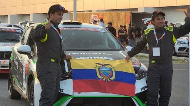 Los hermanos Diego y Juan Serrano representaron a Ecuador en el Rally de Naciones en México. Foto: Instagram juanfelipeserrano