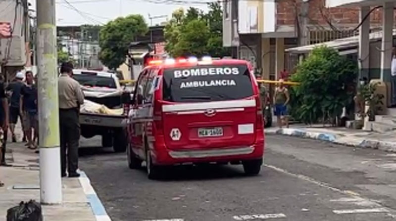 El asesinato ocurrió en el barrio San José de Manta. Foto: captura de pantalla del video realizado por la página de Facebook Triple Vía Digital Manta