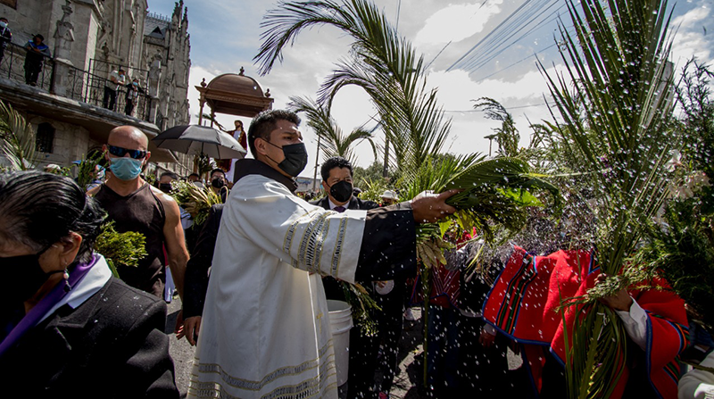 Seis procesiones por Domingo de Ramos se desarrollarán en Quito el domingo 2 de abril del 2023. Foto: Carlos Noriega / EL COMERCIO