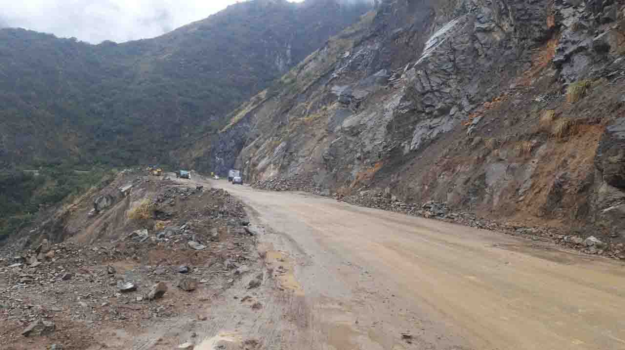 Imagen referencial del kilómetro 49 de la vía Cuenca-Molleturo-El Empalme. Foto: MTOP