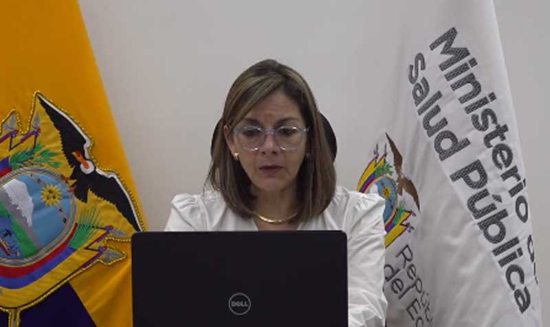 El anuncio sobre la denuncia lo hizo la ministra de Salud, Ximena Garzón. Foto: captura