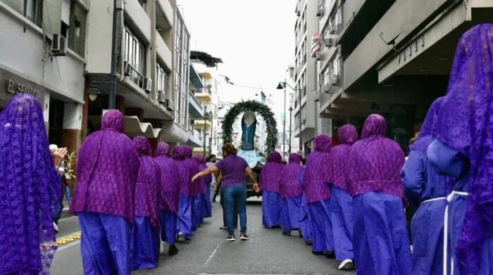 La edición 39 de la procesión Jesús del Gran Poder recorrió varias calles del centro de Guayaquil la tarde de este domingo. Foto: Arquidiócesis de Guayaquil (Czestochowa).