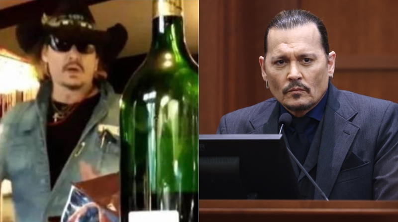 El actor estadounidense Johnny Depp durante el juicio por difamación de USD 50 millones Depp vs Heard en el Tribunal de Circuito del Condado de Fairfax, Virginia, EE.UU.. Fotos: Captura / EFE