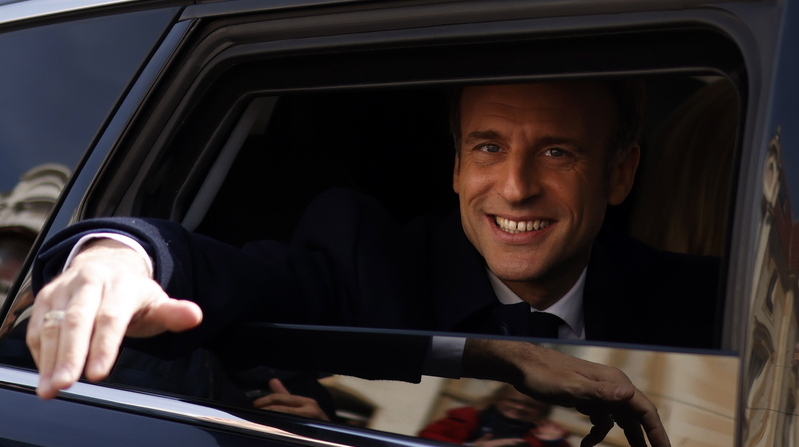 Emmanuel Macron, fue el más votado (28,6 por ciento) en la primera vuelta de las elecciones francesas. Foto: EFE