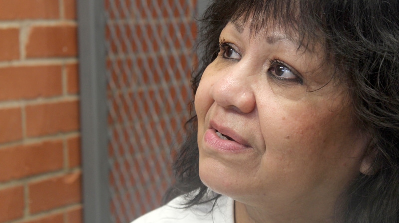 La estadounidense de origen mexicano sentenciada a muerte, Melissa Lucio, habla en entrevista con Efe, el 29 de marzo de 2022, en la cárcel de Mountain View, en Gatesville, Texas. Foto: EFE