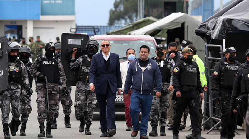 El exvicepresidente de la República Jorge Glas salió de la cárcel de Latacunga. Foto: Diego Pallero / EL COMERCIO
