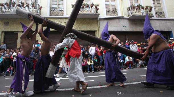 Procesión Jesús del Gran Poder en Quito en el año 2015. Foto: Archivo / EL COMERCIO