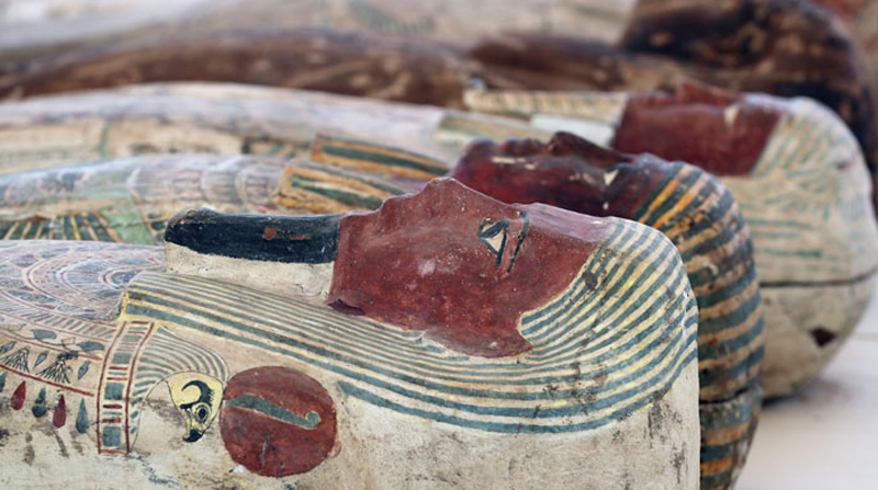 Hallan primer escondite con estatuas de bronce del Periodo Tardío en Saqqara. Foto: EFE