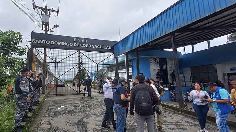 La mañana de este miércoles 11 de mayo de 2022 se registró nuevamente alteraciones en el orden dentro de la cárcel de Santo Domingo. Foto: EL COMERCIO.