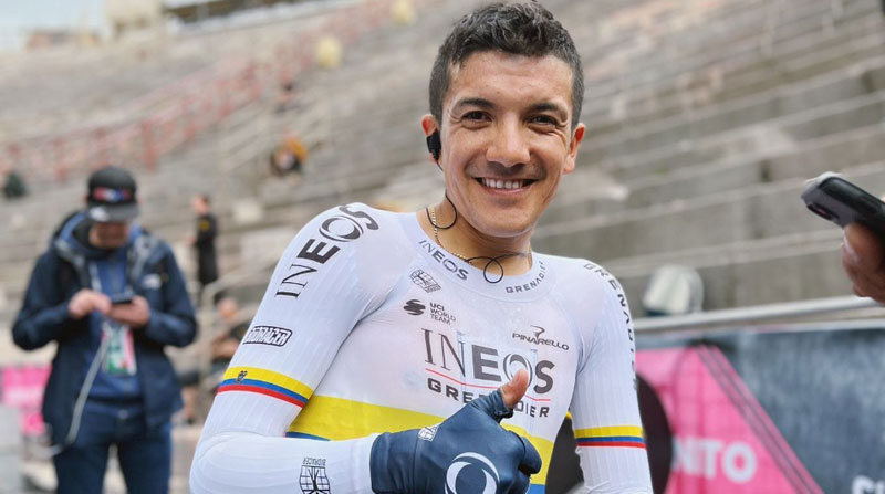 Richard Carapaz es el subcampeón del Giro de Italia 2022. Foto: Ineos