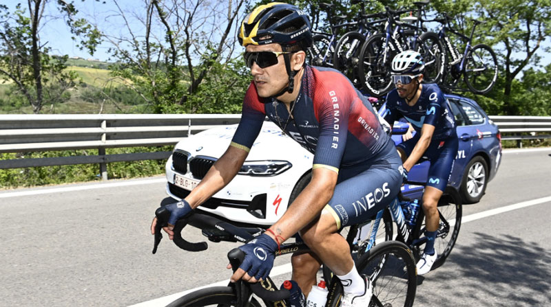 Richard Carapaz, ciclista del Ineos Grenadiers. Foto: Twitter Giro de Italia