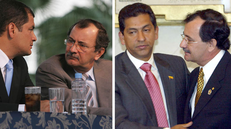 Carlos Pólit fue funcionario de los expresidentes Rafael Correa y Lucio Gutiérrez. Fotos: Archivo/ EL COMERCIO