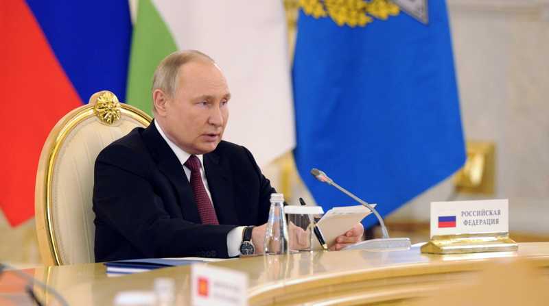 El presidente de Rusia Vladimir Putin dispuesto a exportar cereales de Ucrania. Foto: EFE/Archivo
