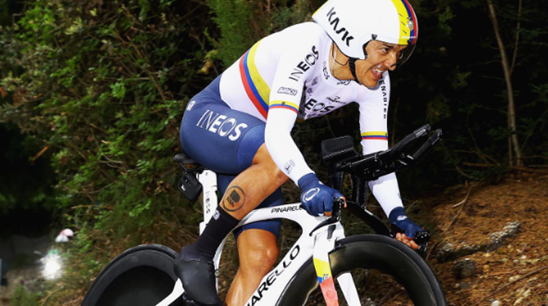 Richard Carapaz, ciclista ecuatoriano del Ineos Grenadiers. Foto: Instagram Ineos