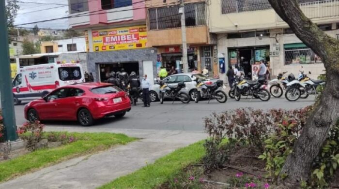 En Ambato se produjo una muerte violenta este miércoles 25 de mayo de 2022. Foto: Tomada de Twitter @solonoticias593