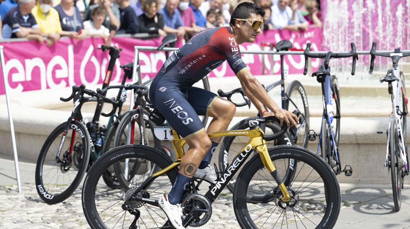 La Vuelta a España es la última carrera de Richard Carapaz con el Ineos. Foto: EFE