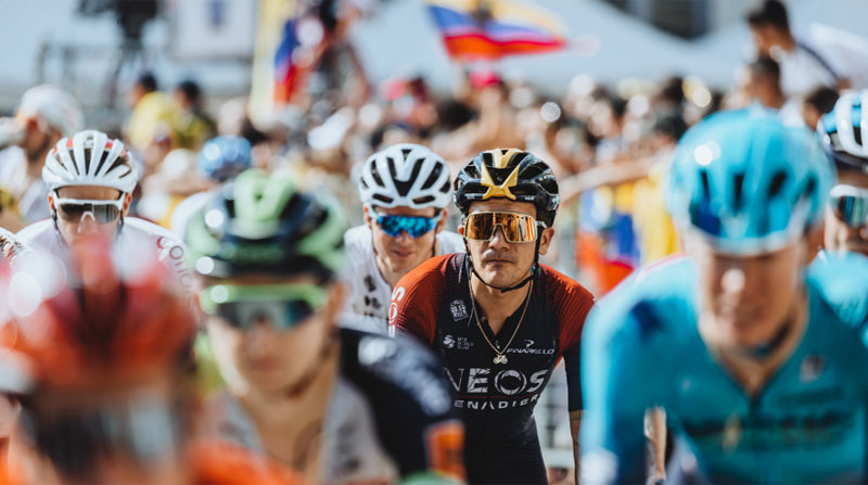 ciclista ecuatoriano del Ineos en el Giro de Italia 2022. Foto: Twitter