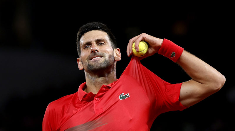 Novak Djokovic, uno de los favoritos para ganar en Roland Garros. Foto: EFE