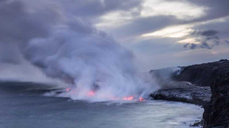 Imagen referencial. El volcán Kavachi, ubicado al sur del Pacífico, está entrando en erupción. Foto: Internet