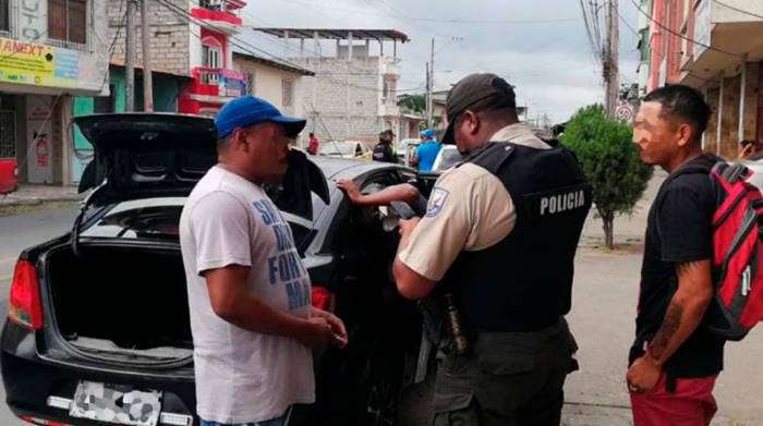 Un operativo durante el estado de excepción en Esmeraldas. Foto: Policía Nacional