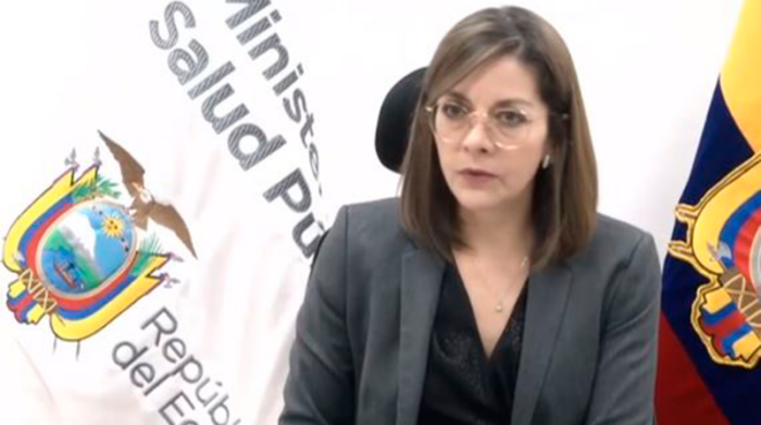 La ministra Ximena Garzón dijo que en los próximas días se anunciará el descarte de la viruela del mono en Ecuador. Foto: Captura