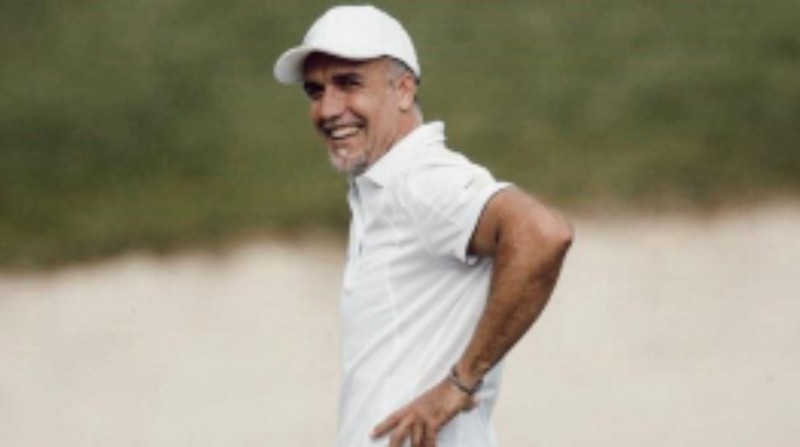 Gabriel Batistuta en su faceta de golfista. Instagram: Batigolf