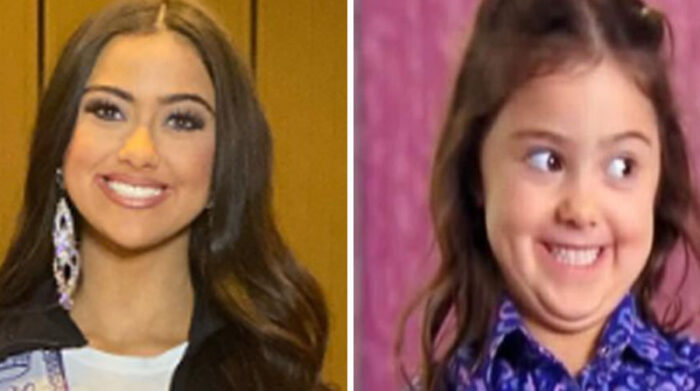 Kailia Posey fue conocida por su imagen de niña que fue parte de los memes por su rostro sonriente. Fotos: Instagram Kailia Posey y captura de pantalla