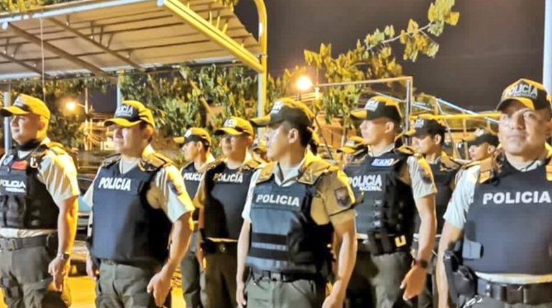 Operativos en el marco de estado de excepción de Guayaquil. Foto: @PolicíaEcuador