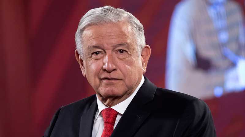 Presidente de México, Andrés Manuel López Obrador, ofreció una rueda de prensa este lunes. Foto: EFE
