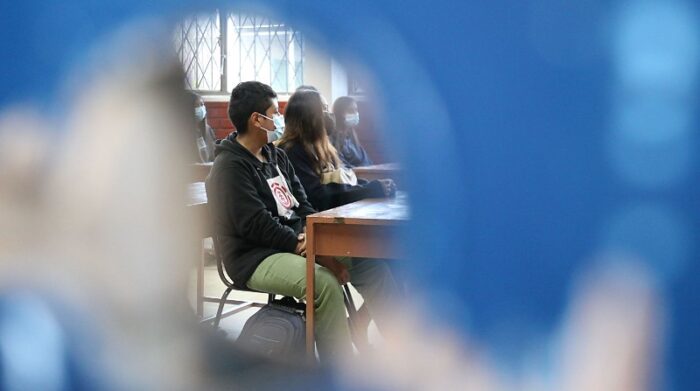 En noviembre del año pasado, los alumnos del Colegio Gran Colombia, en Quito, retornaban a clases presenciales luego de un largo período de clases virtuales. Foto: Archivo / El Comercio