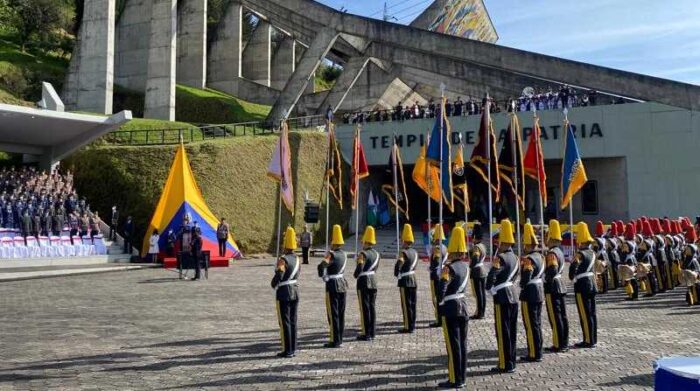 Con evento cívico militar se da inicio a la jornada del este 24 de mayo de 2022, día que se conmemora la Batalla de Pichincha. Foto: EL COMERCIO