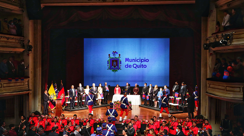 Sesión solemne del Concejo Metropolitano de Quito por la Batalla de Pichincha. Foto: Carlos Noriega / EL COMERCIO