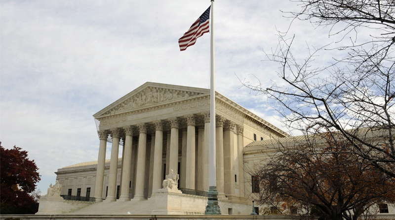 Vista exterior del Tribunal Supremo en Washington DC, Estados Unidos. Foto: EFE
