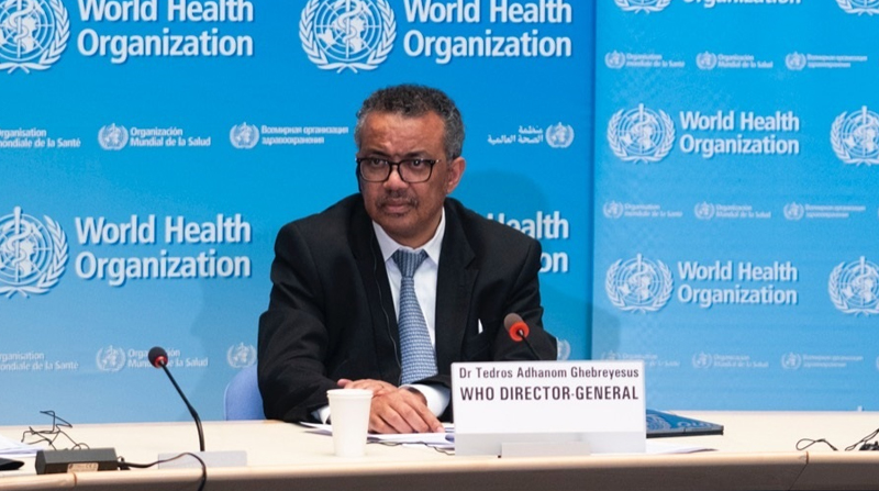 El director general de la Organización Mundial de la Salud, Tedros Adhanom Ghebreyesus. Foto: Europa Press