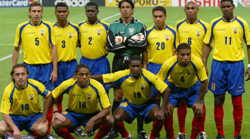 Un histórico equipo ecuatoriano que disputó el Mundial 2002. Foto: Twitter @vmestanza59