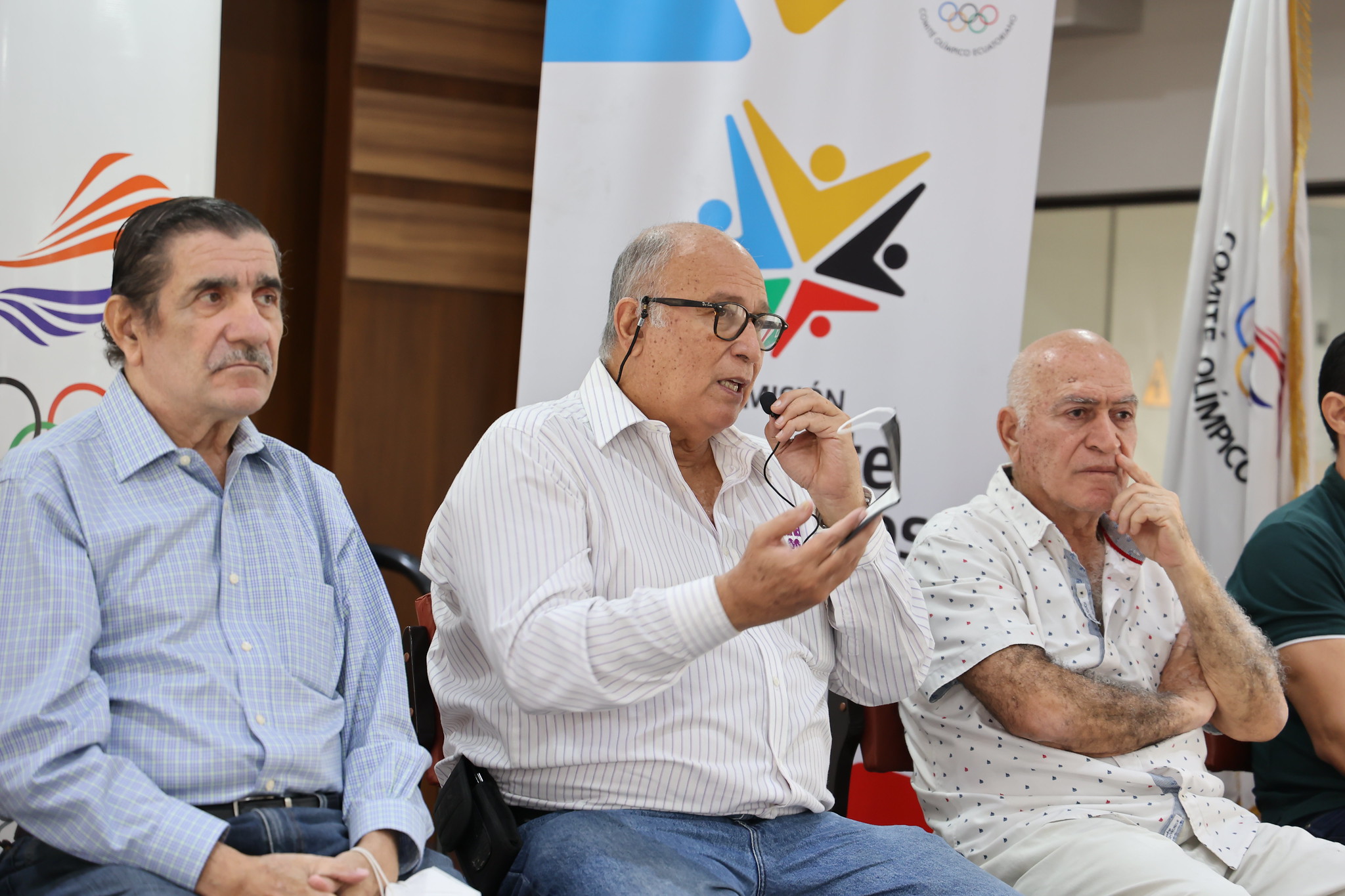Jorge Delgado,, presidente del Comité Olímpico Ecuatoriano (COE), aseguró que la participación de Ecuador en los Juegos Suramericanos está en riesgo. Foto: archivo COE