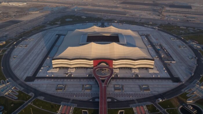 El estadio Al Bayt, donde se jugará el partido inaugural del Mundial de Catar 2022. Foto: FIFA