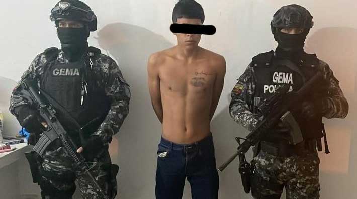 La Policía informó que lograron la detención del principal sospechoso del ataque con coche bomba registrado fuera de la cárcel de Guayaquil. Foto: Twitter Policía Nacional.