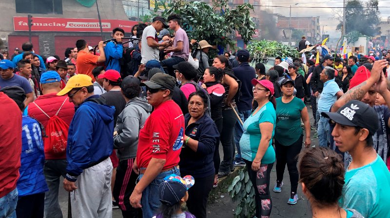 Fotografía de las movilizaciones registradas el pasado octubre de 2019 en Ecuador. Foto: Archivo / El Comercio